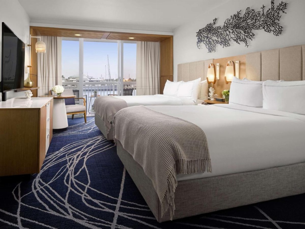 Double Room with Two Double Beds and Balcony